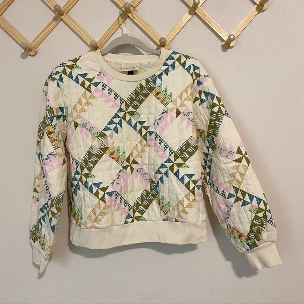 Universal Thread Quilted Pullover Crewneck Size S… - image 1